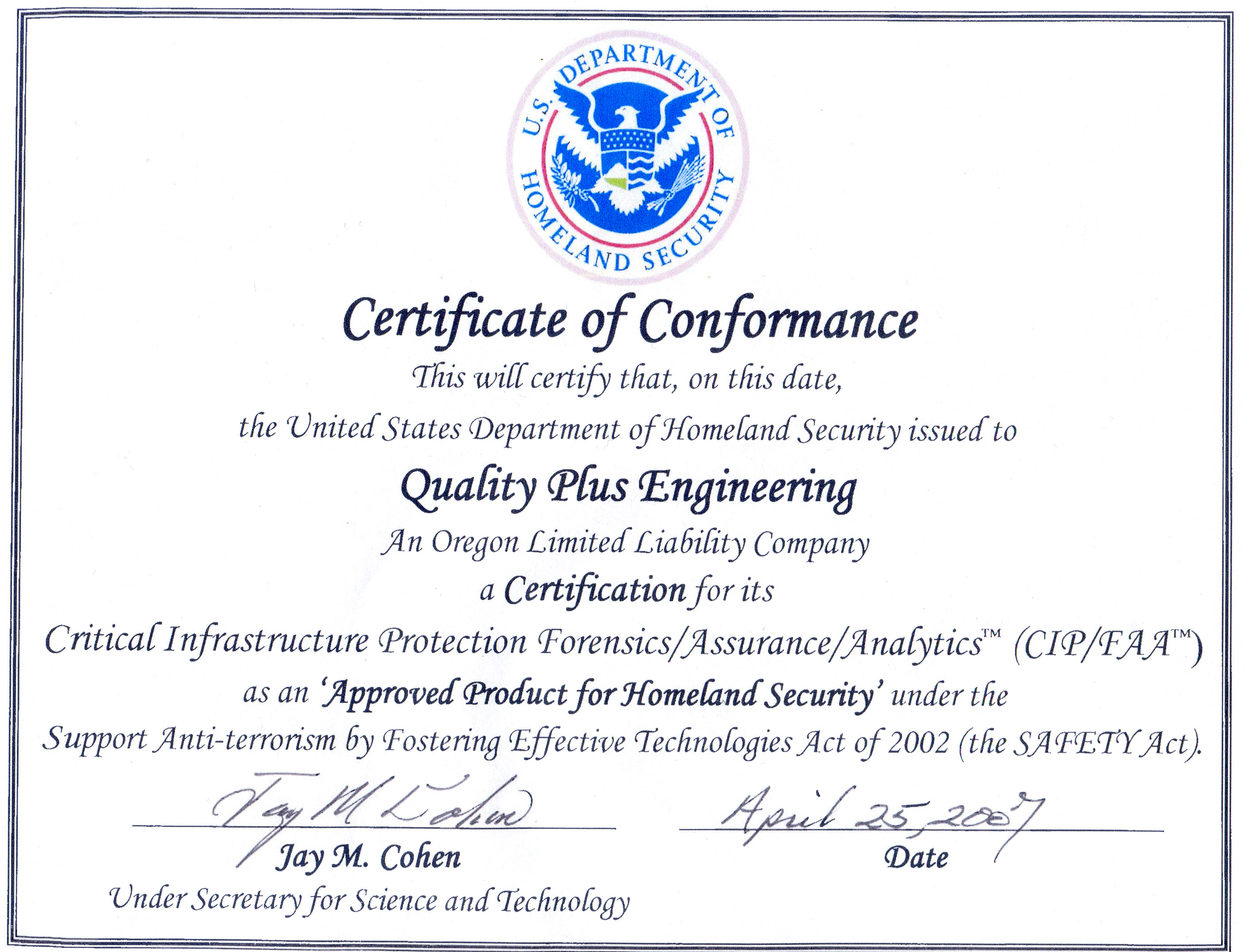 Governance Risk And Compliance Certification