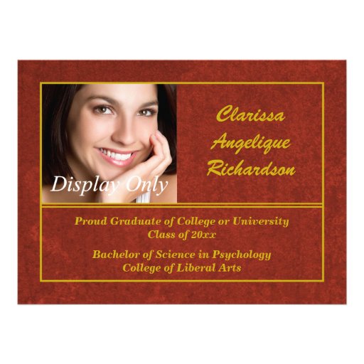 Graduation Announcement Examples