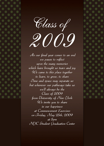 Graduation Announcement Examples