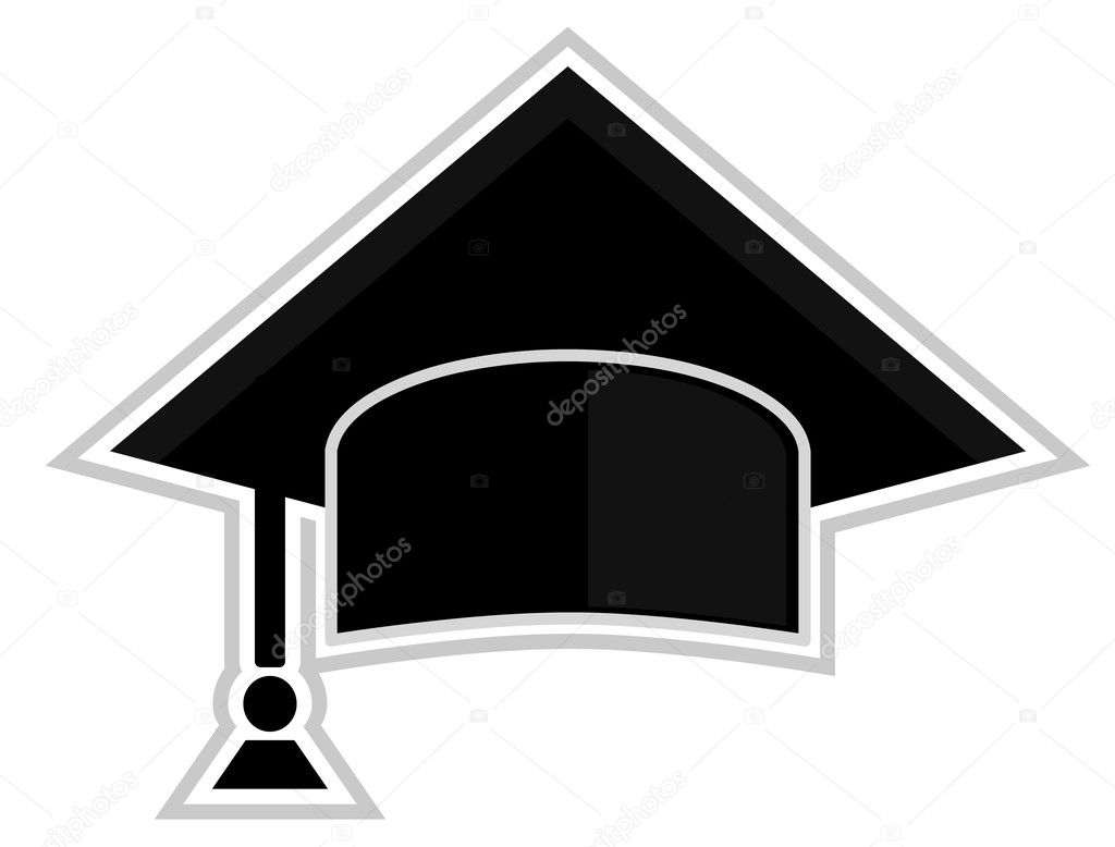 Graduation Cap Vector Art