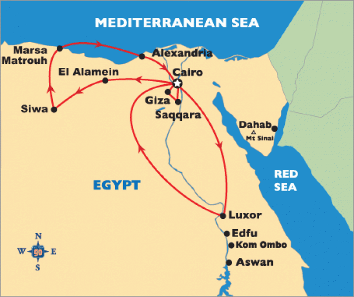 Great Pyramids Of Giza Map