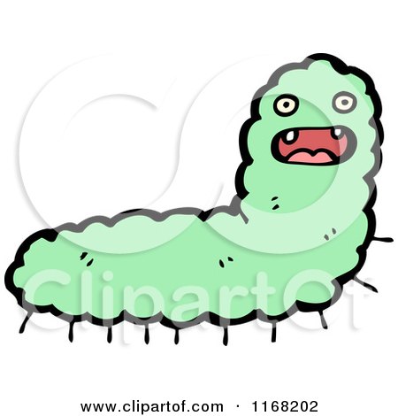 Green Caterpillar Cartoon