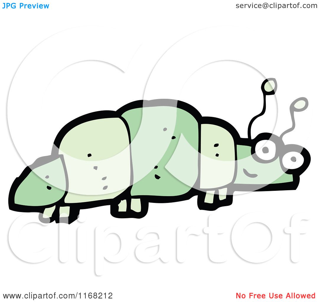 Green Caterpillar Cartoon