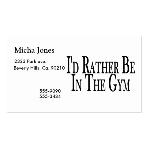 Gym Membership Card Template