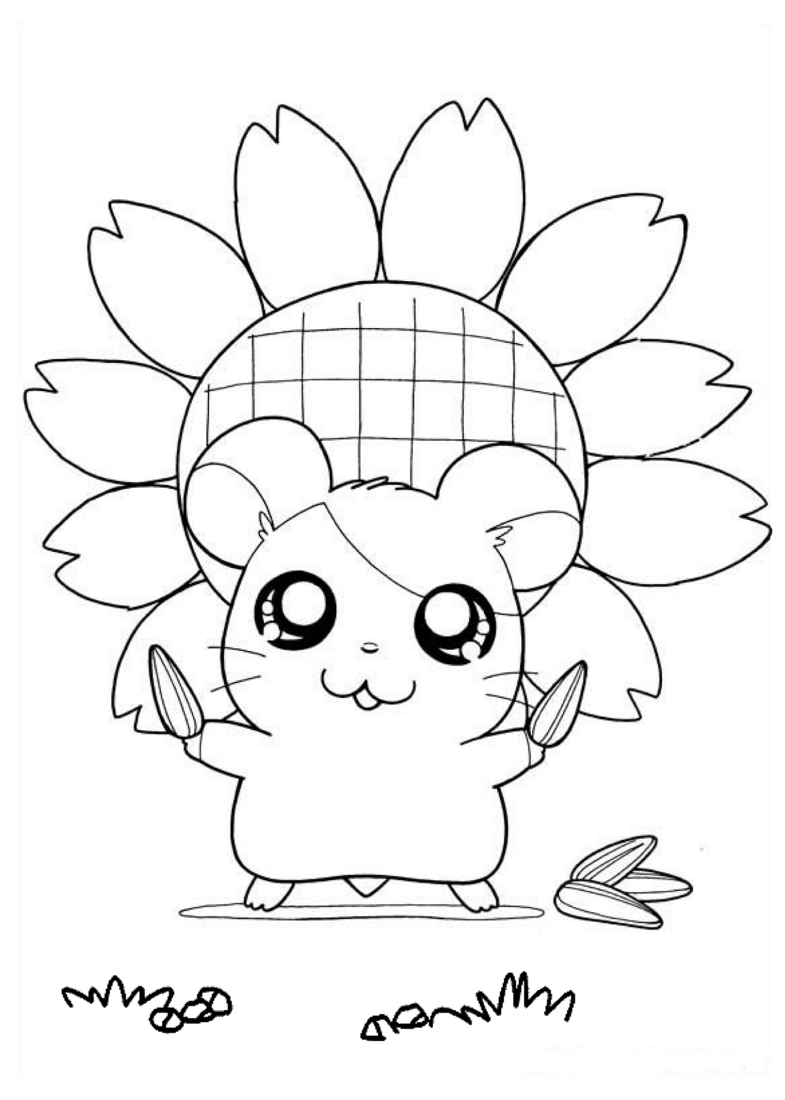 Hamtaro Coloring Pages