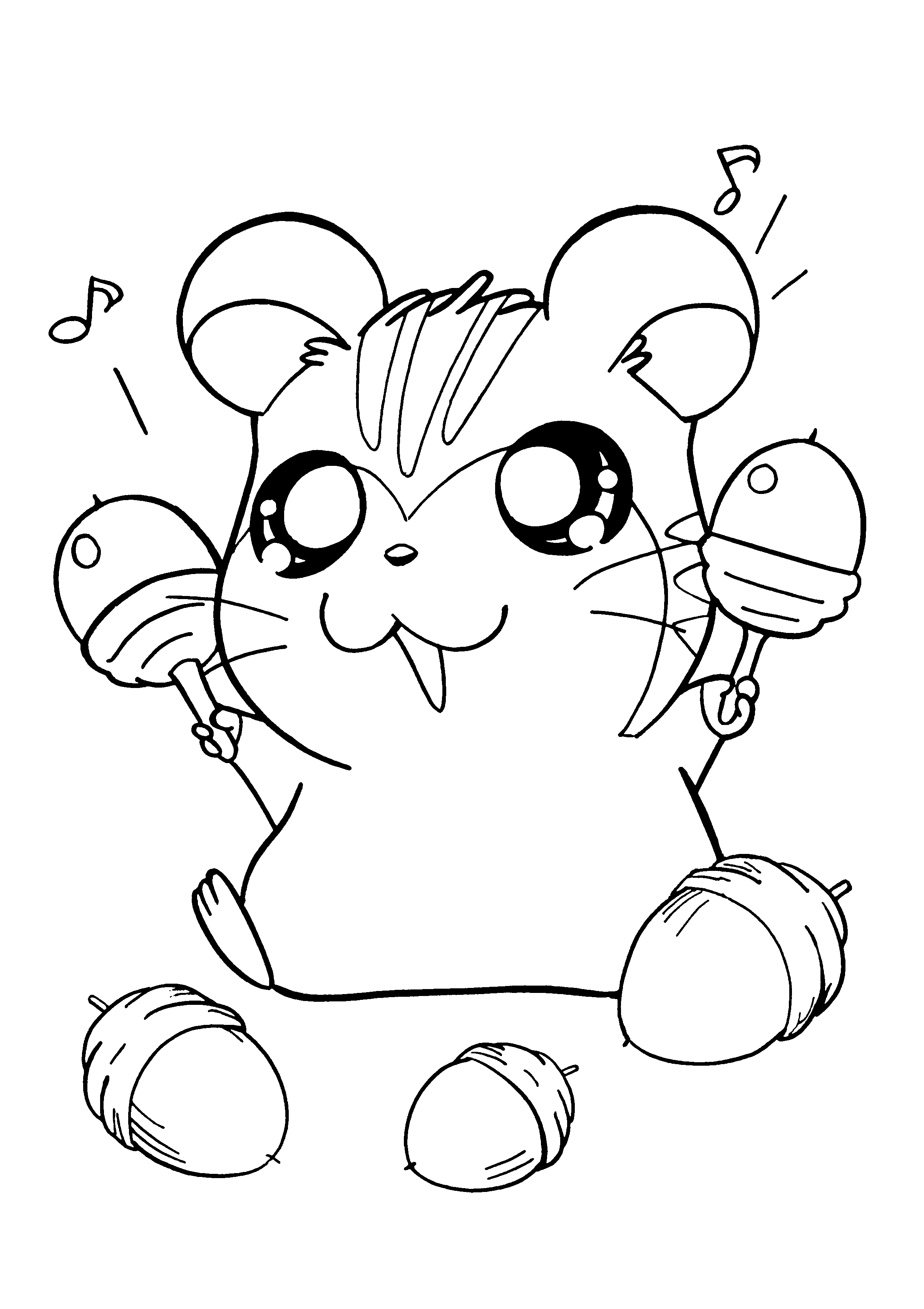 Hamtaro Coloring Pages