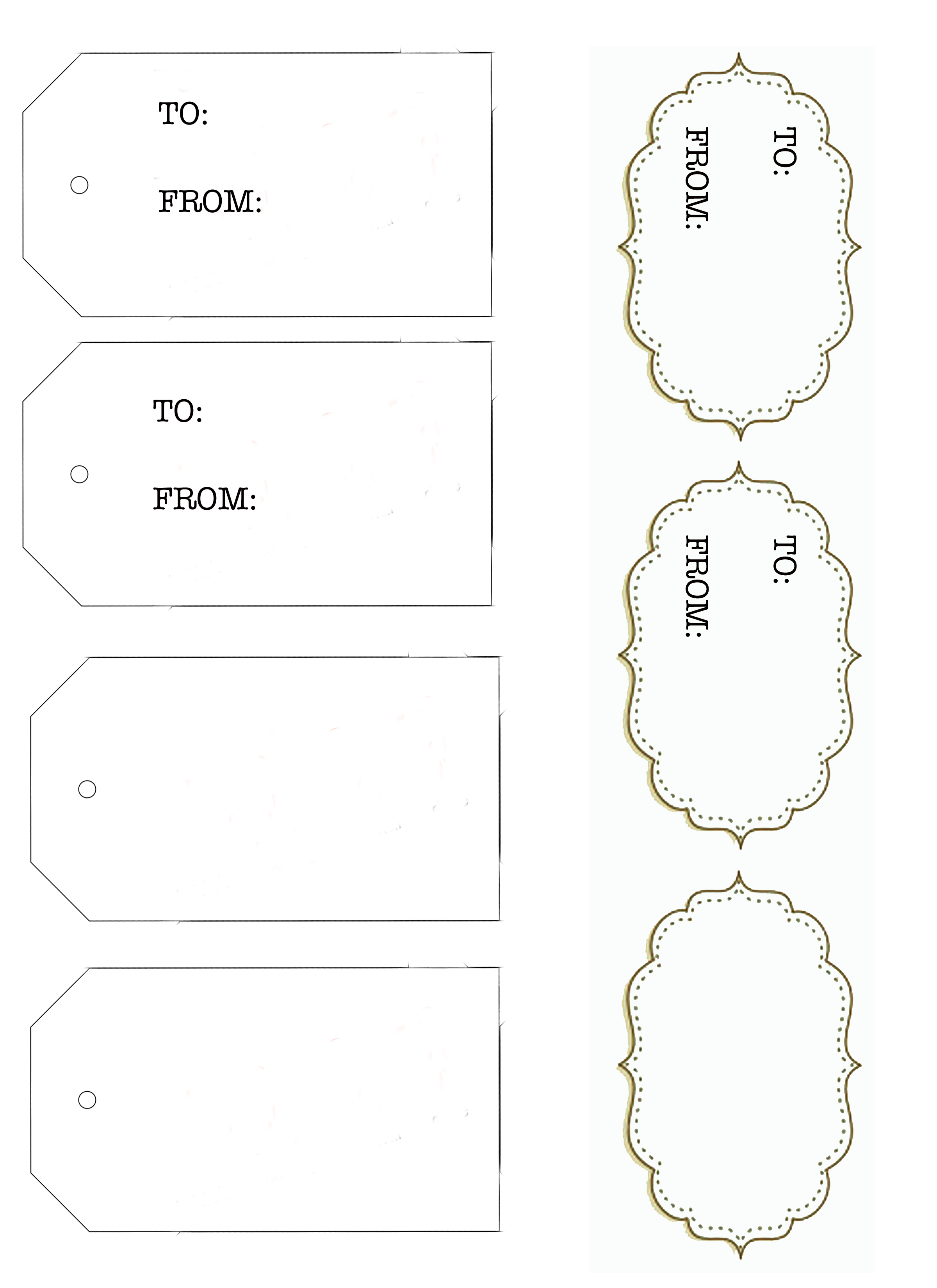 Handmade Gift Tags Template