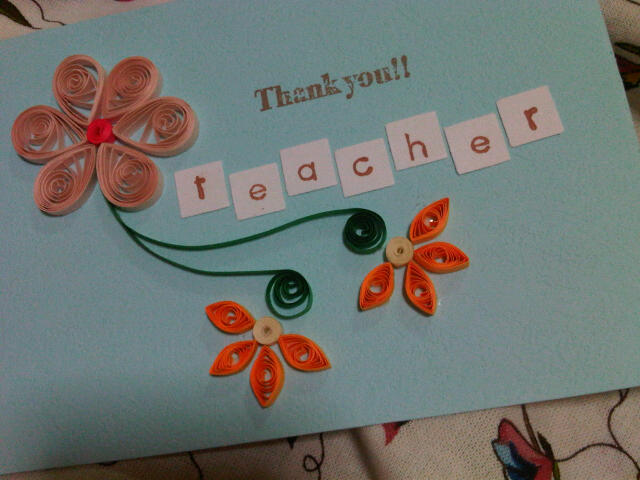 Handmade Teachers Day Cards