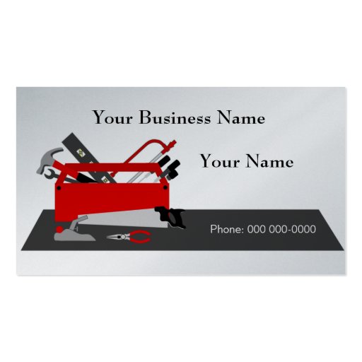 Handyman Business Cards Templates Free