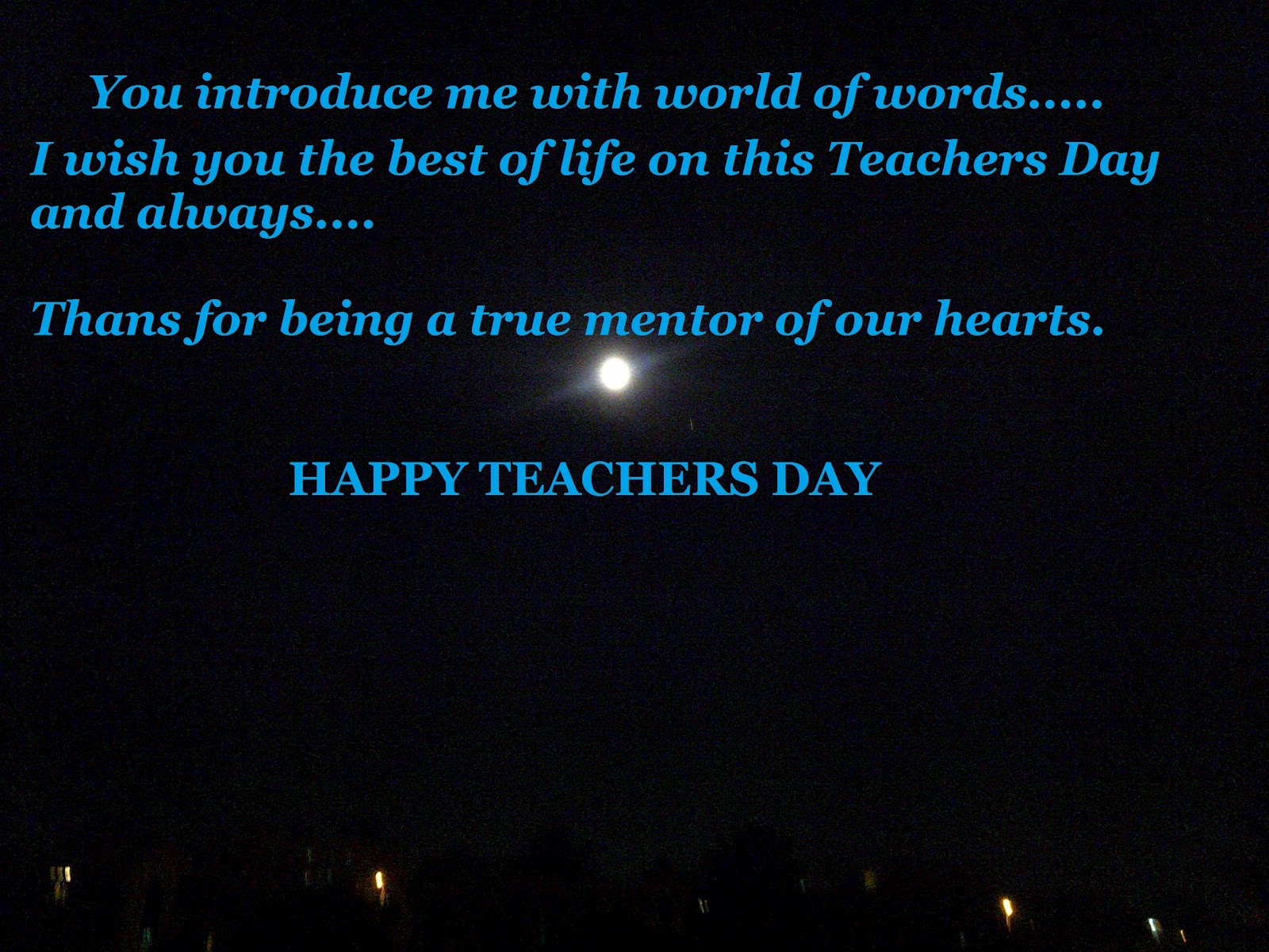 Happy Teachers Day Message