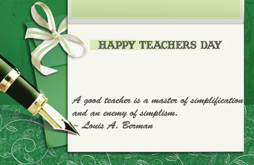 Happy Teachers Day Message