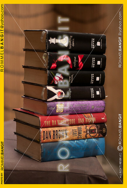 Harry Potter Books Stacked