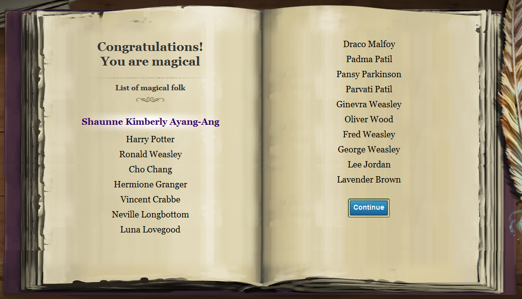 Harry Potter Characters Names