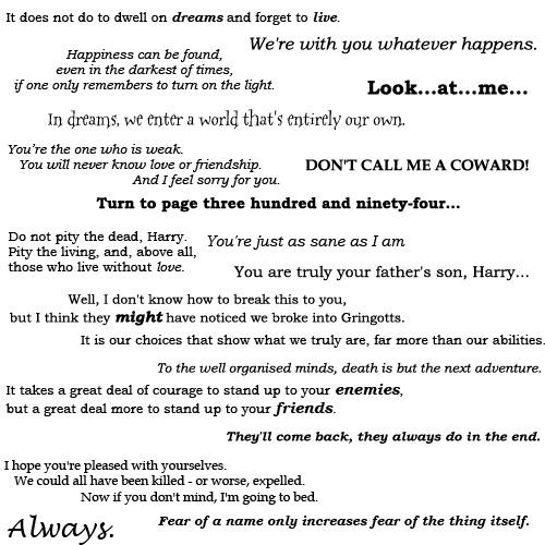 Harry Potter Quotes Wallpaper