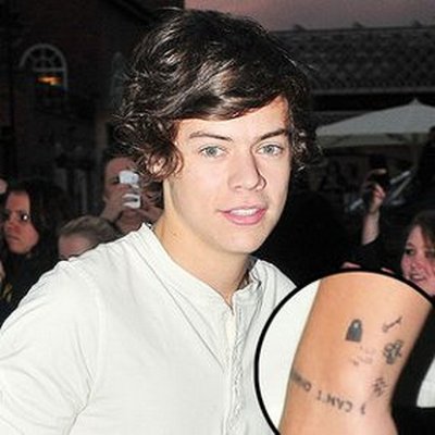 Harry Styles Tattoo Shirtless