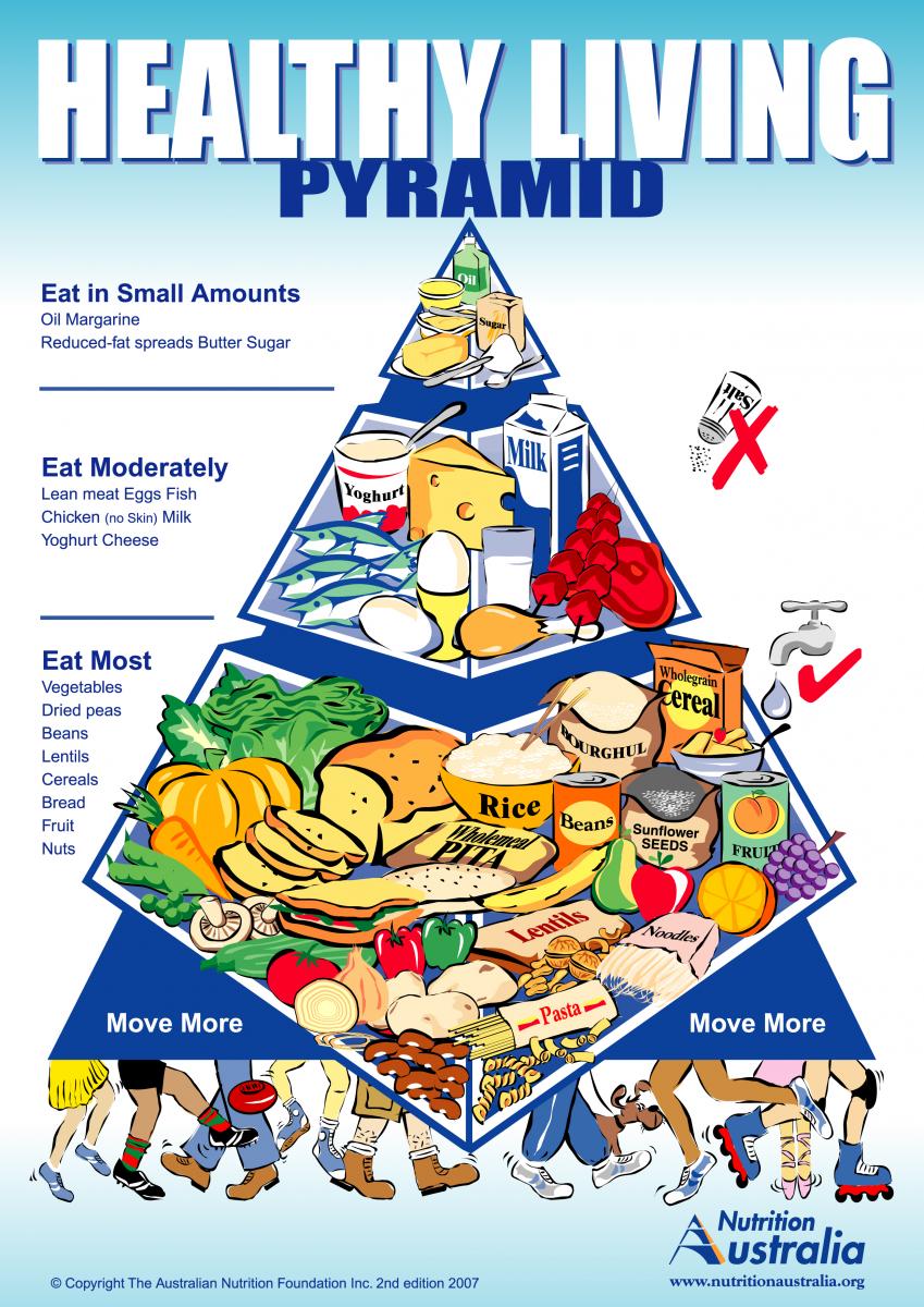 Healthy Diet Pyramid For Teenagers