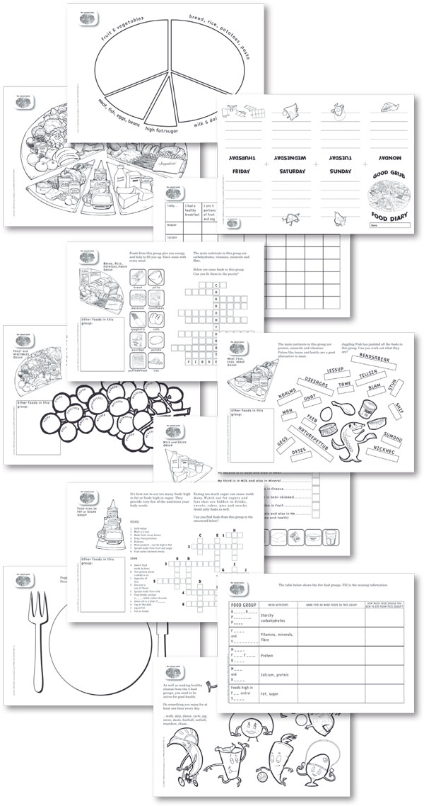 Healthy Eating For Children Worksheets