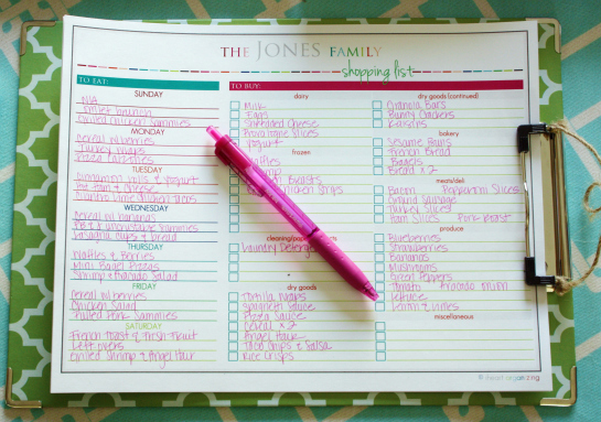 Healthy Eating Planner Template