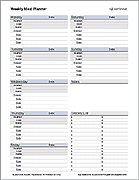 Healthy Eating Planner Template