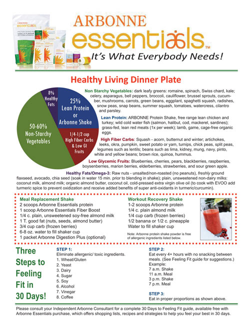 Healthy Living Food Plate