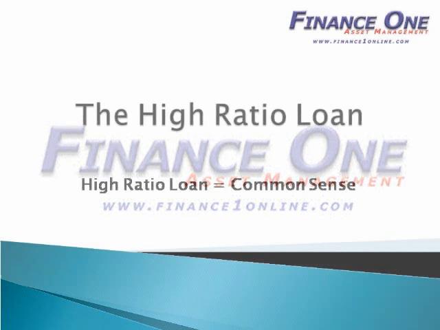 High Ratio Financing