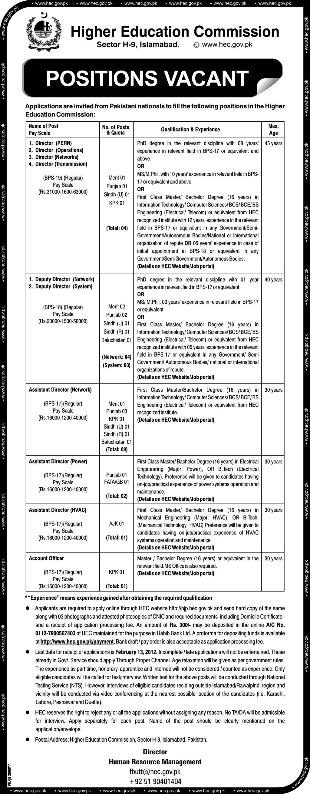 Higher Education Commission Islamabad Address