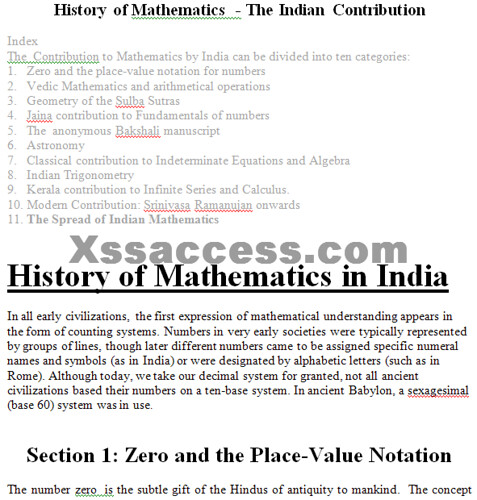 History Of Mathematics In India