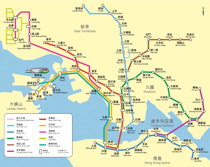 Hk Mtr Map