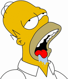 Homer Drooling Face