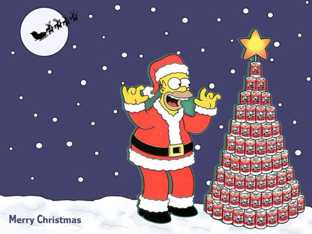 Homer Simpson Christmas Card