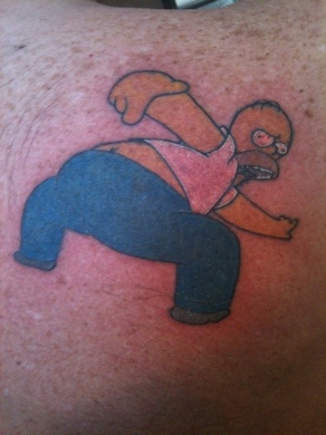 Homer Simpson Tattoo Women