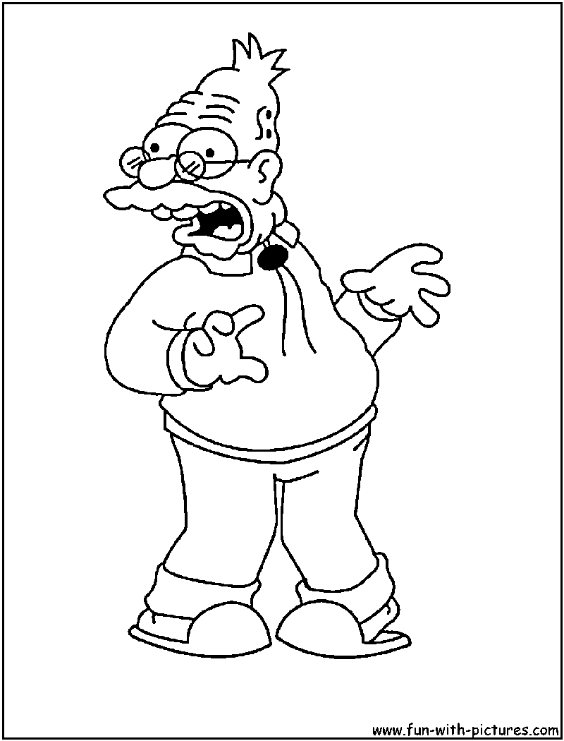 Homero Simpson Para Colorear