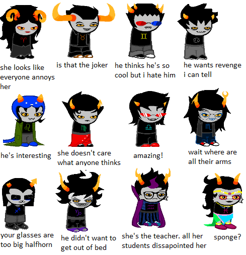 Homestuck Characters Trolls