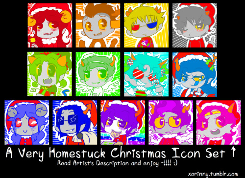 Homestuck Christmas Icons Playbunny