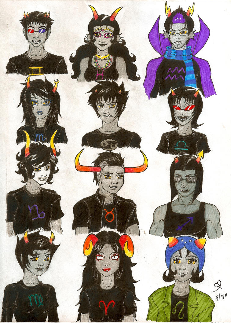 Homestuck Trolls Symbols