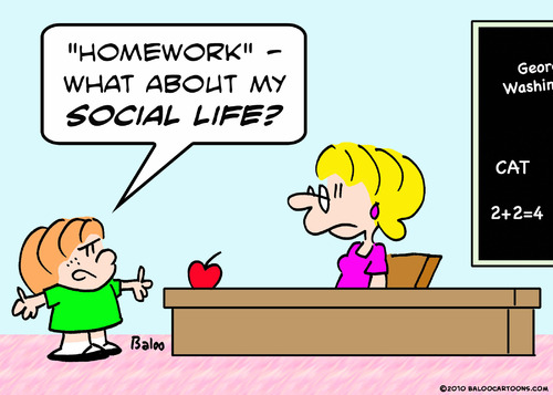 Homework Cartoon Pictures