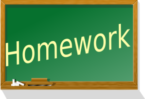 Homework Clipart Black And White