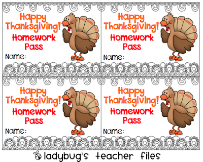 Homework Pass Printable