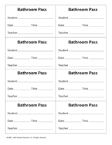 Homework Pass Template Free