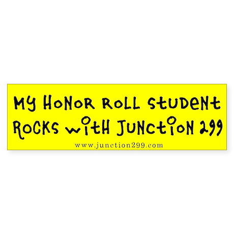 Honor Roll Student Bumper Sticker