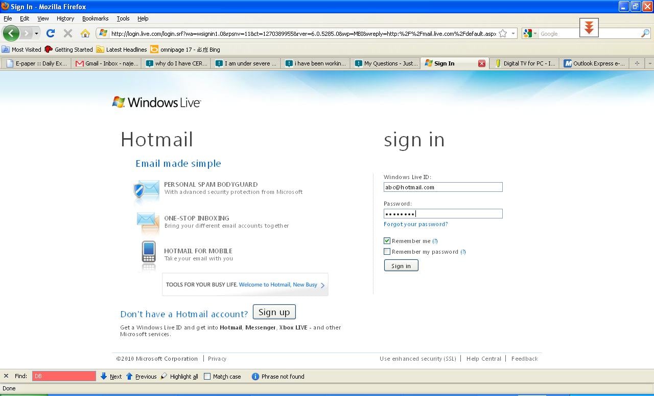 Hotmail Login