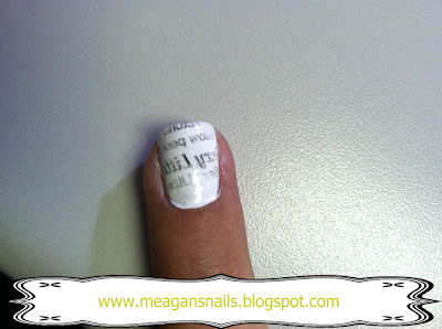 How To Do Newspaper Nails With Magazine