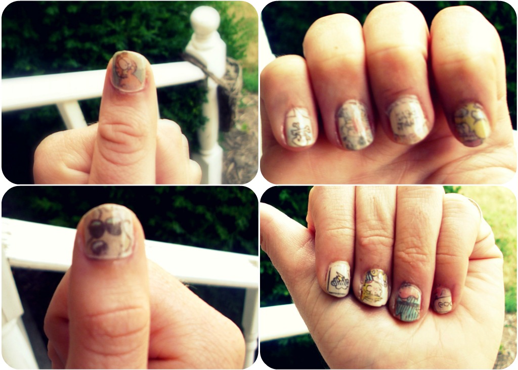 How To Do Newspaper Nails With Rubbing Alcohol