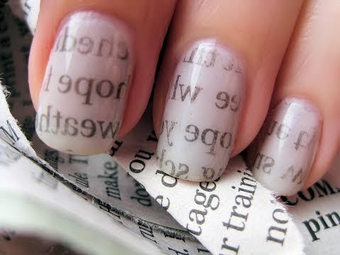 How To Do Newspaper Nails With Vodka