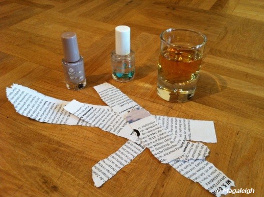 How To Do Newspaper Nails With Vodka