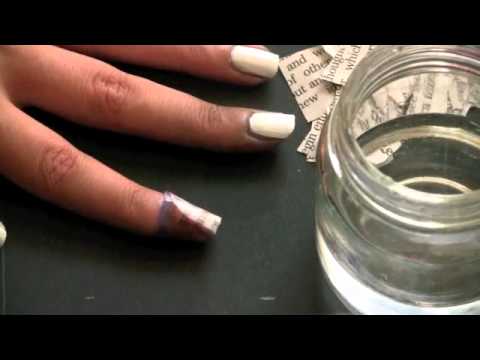 How To Do Newspaper Nails Without Alcohol