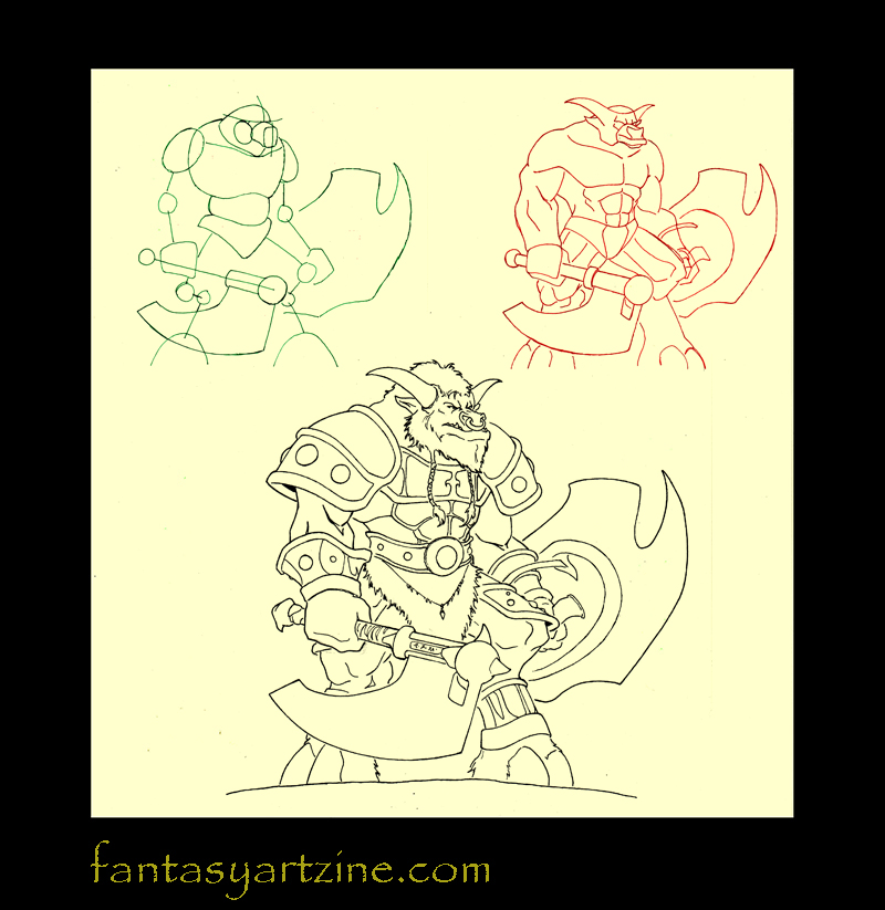 How To Draw World Of Warcraft Characters Step By Step