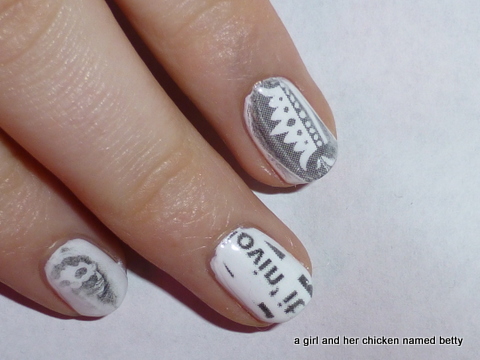 How To Make Newspaper Nails Darker