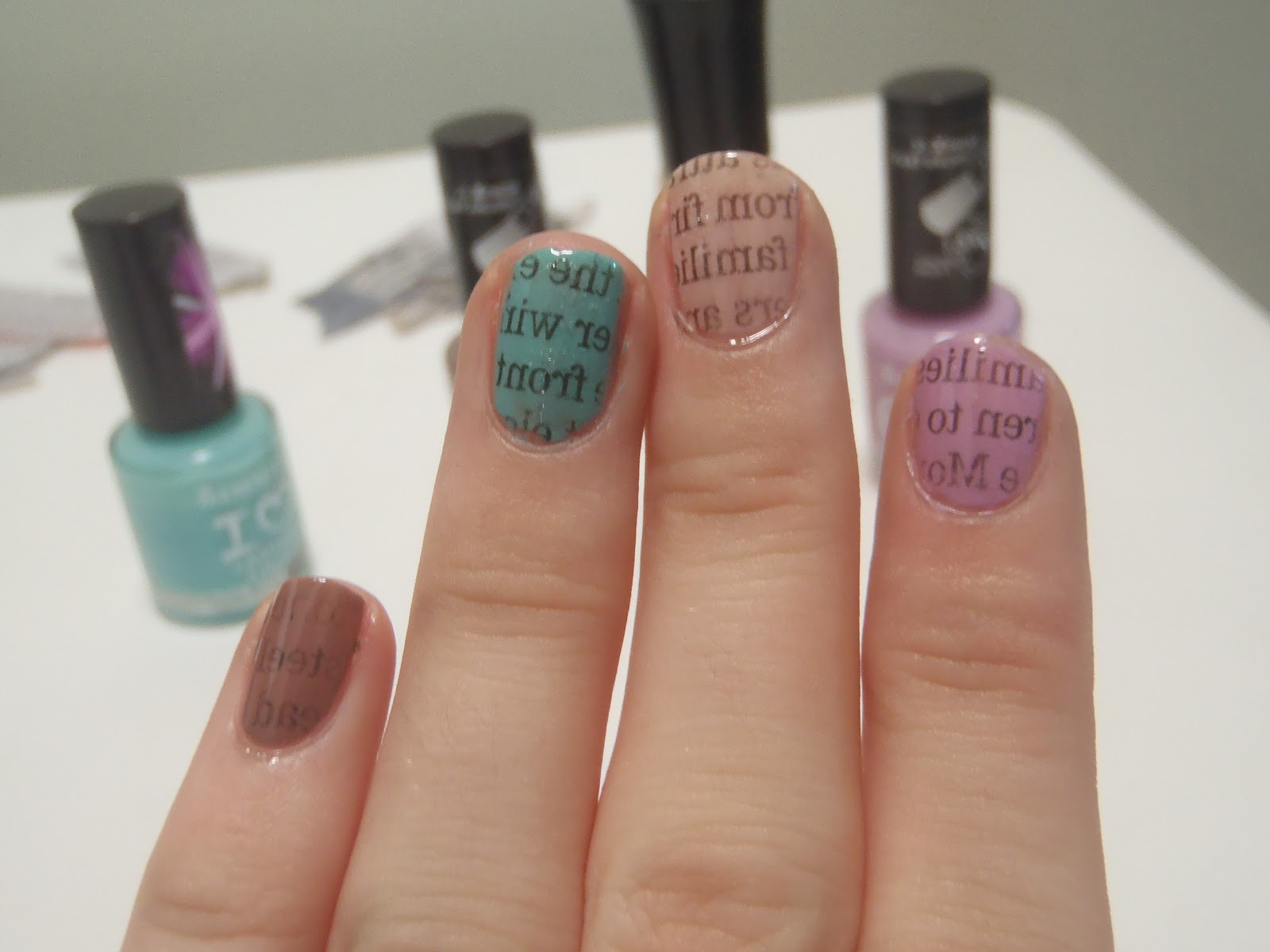 How To Make Newspaper Nails Darker