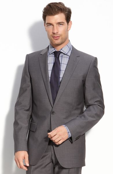 Hugo Boss Suits Grey